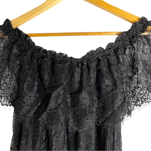 As U Wish Ruffle Front Lace Dress M - Picture 3 of 6